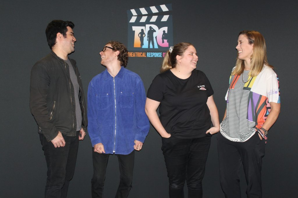 Pictured: The actors from Theatrical Response Group, (L-R) Hock Edwards, Louis Spencer, Kate Willoughby and Nadia Collins 